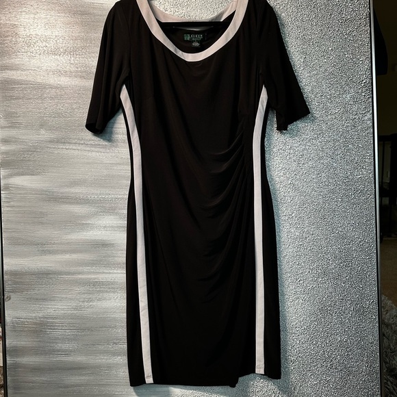 Polo by Ralph Lauren Black Dress with White Trim - Picture 3 of 9